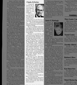 Obituary for Charles B Ferber